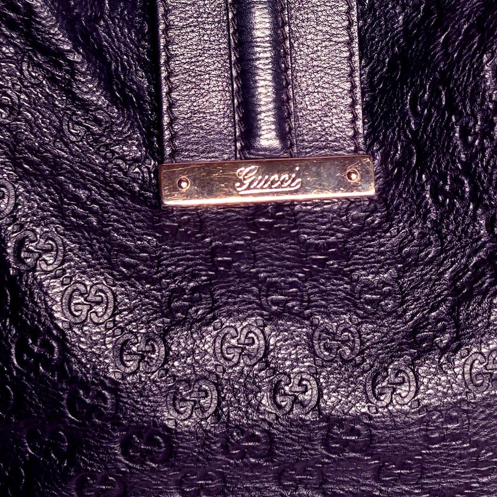 Black Large New Ladies Web Hobo - Guccissima